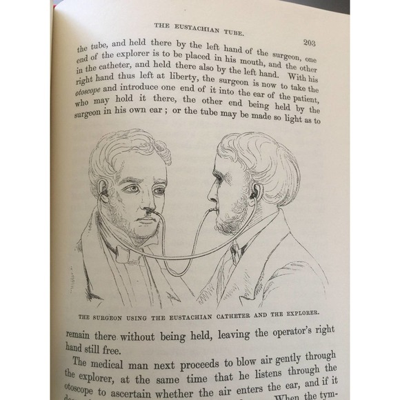 The Diseases of the Ear Joseph Toynbee FRS 1860 Reprint Medical Leather Book - Picture 6 of 6